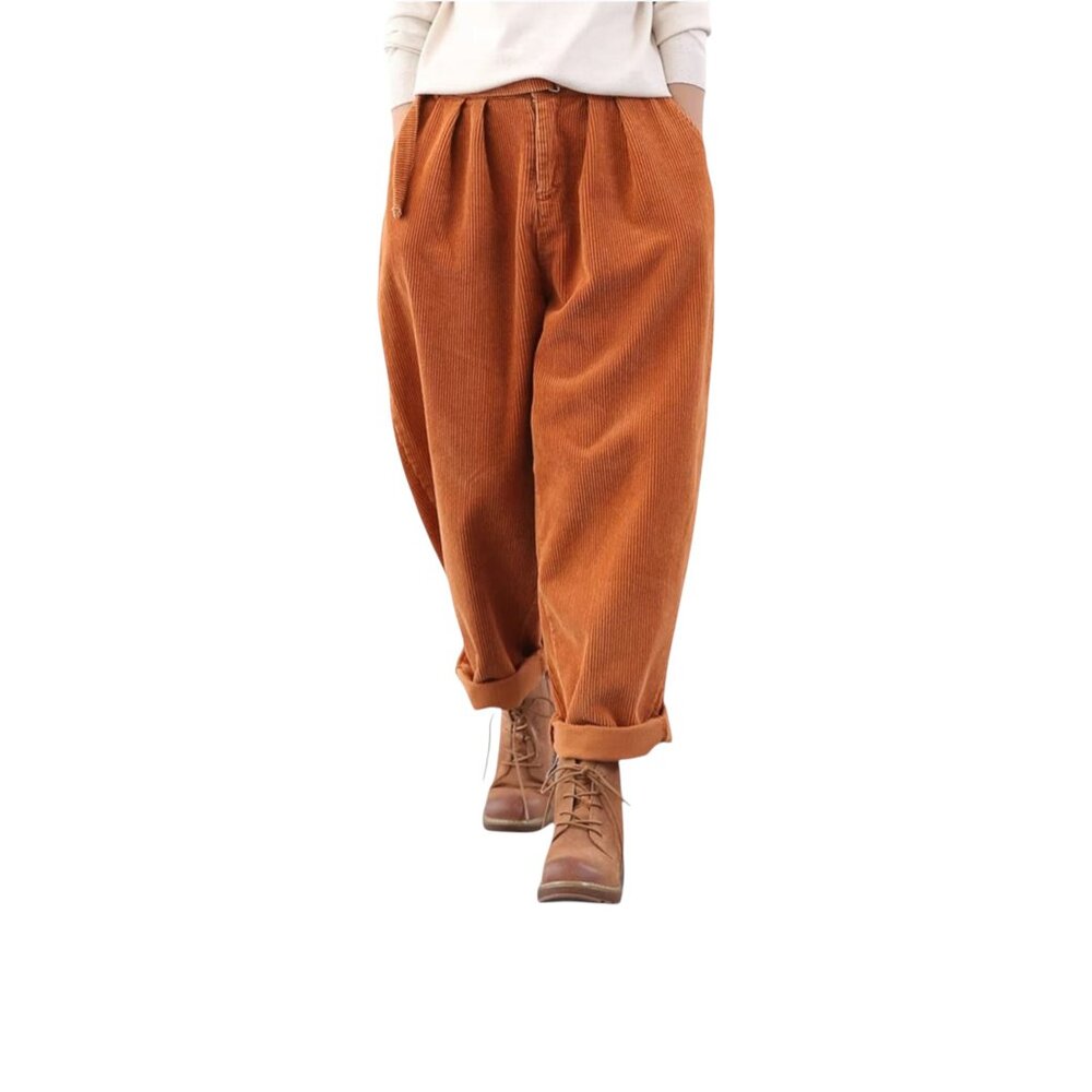 Rust Corduroy made in Italy Pant